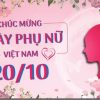 Mẫu banner chúc mừng Ngày phụ nữ Việt Nam 20-10