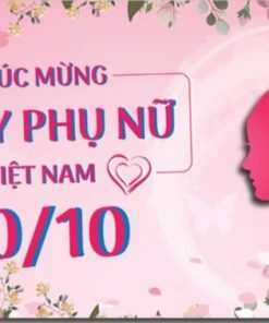 Mẫu banner chúc mừng Ngày phụ nữ Việt Nam 20-10