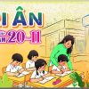 Mẫu corel phông nền ngày Nhà giáo Việt Nam 20-11