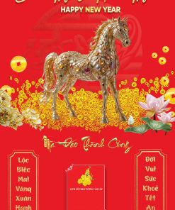 Mẫu lịch bloc năm 2026 Tết Bính Ngọ