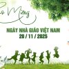 Mẫu phông nền Ngày Nhà Giáo Việt Nam 20 tháng 11