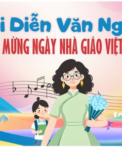 Mẫu phông nền văn nghệ chào mừng ngày nhà giáo Việt Nam 20-11