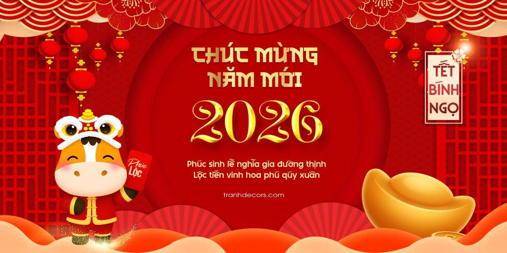 Banner Chúc Mừng Năm Mới 2026