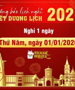 Banner thông báo lịch nghỉ Tết Dương lịch 2026