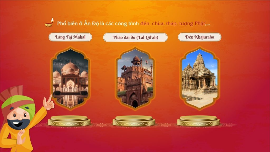Các công trình tiêu biểu ở Ấn Độ