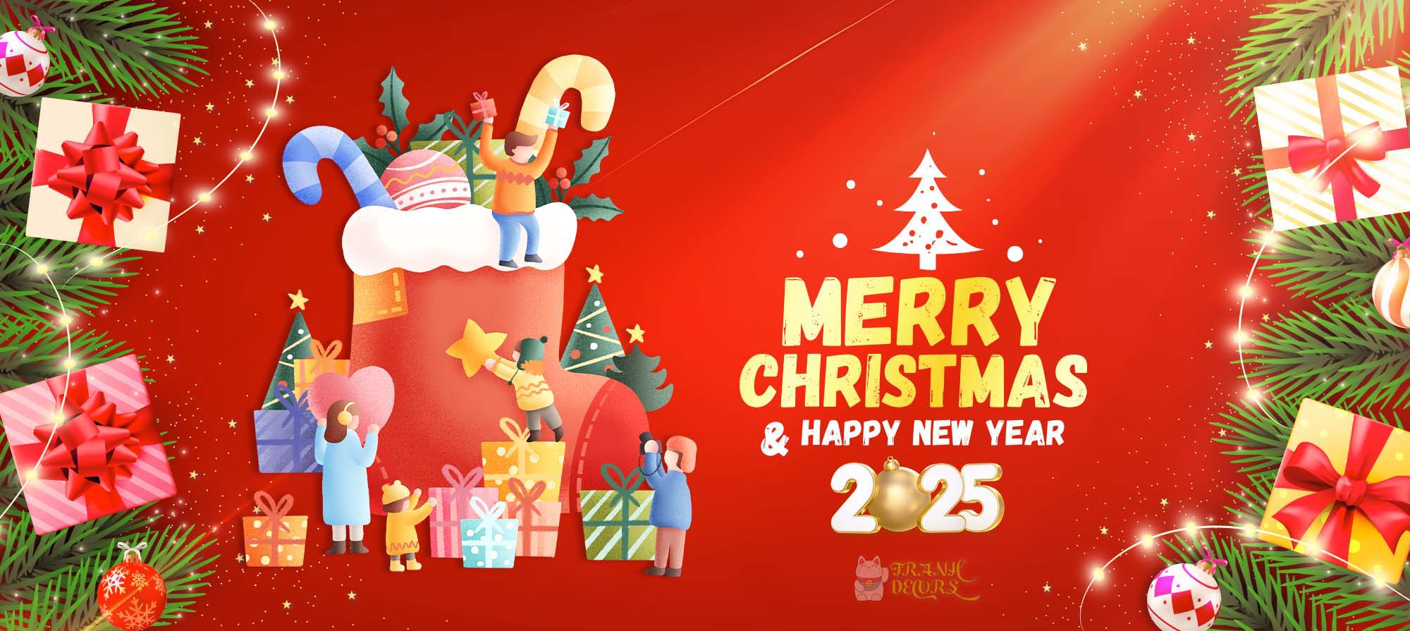 Mẫu banner Chúc mừng Giáng Sinh 2025 Mẫu banner Chúc mừng Giáng Sinh 2025