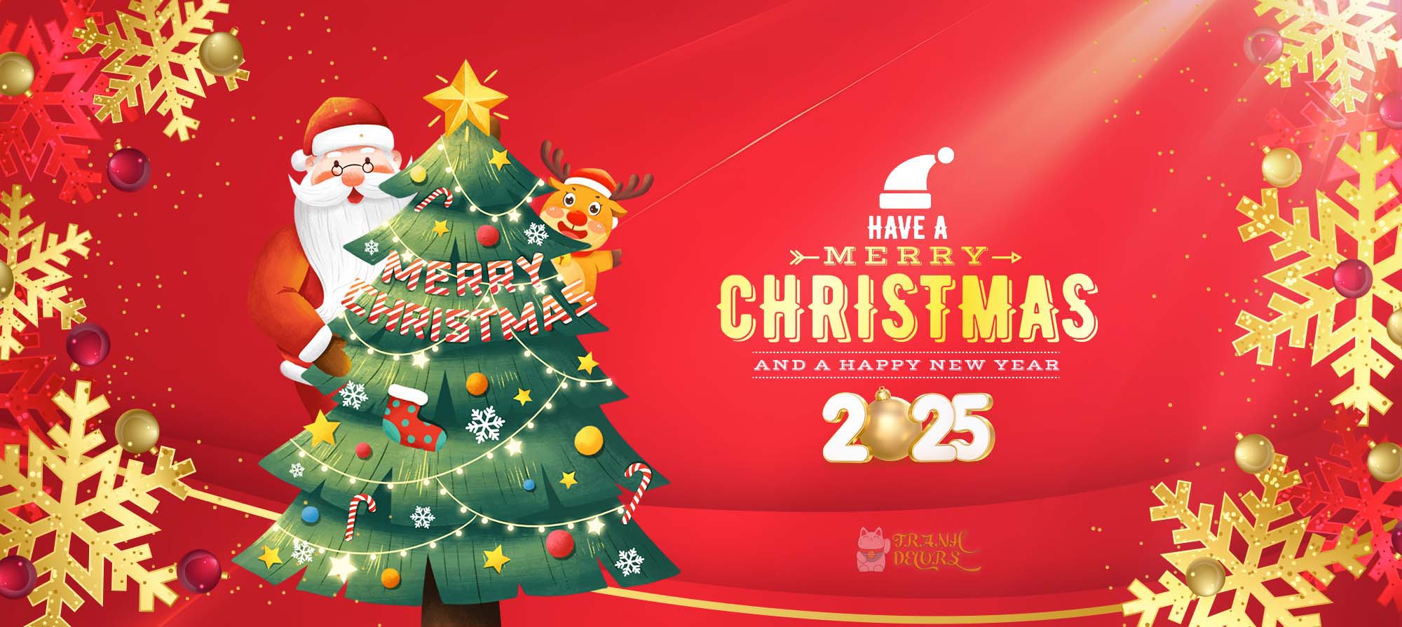 Mẫu banner Chúc mừng Giáng Sinh An Lành 2025 Mẫu banner Chúc mừng Giáng Sinh An Lành 2025