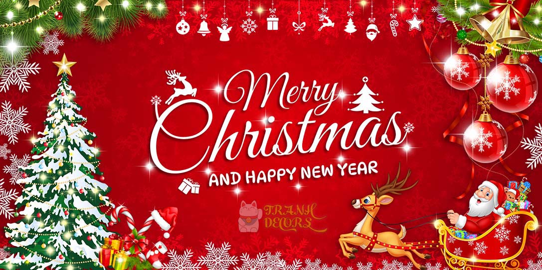 Banner Merry Christmas 2025 đẹp Banner Merry Christmas 2025 đẹp