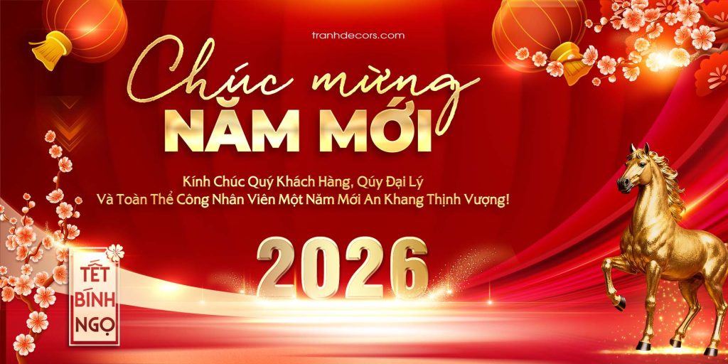 Mẫu banner Chúc mừng Năm mới 2026 Bính Ngọ 2 Mẫu banner Chúc mừng Năm mới 2026 Bính Ngọ