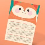 Mẫu lịch 12 tháng năm 2026 hiện đại