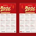 Mẫu lịch năm con ngựa 2026 đẹp