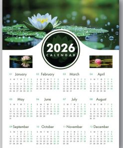 Mẫu lịch treo tường 2026 đầy đủ 12 tháng