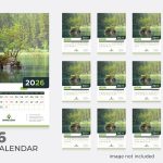 Mẫu lịch treo tường năm 2026 in ấn bản đẹp