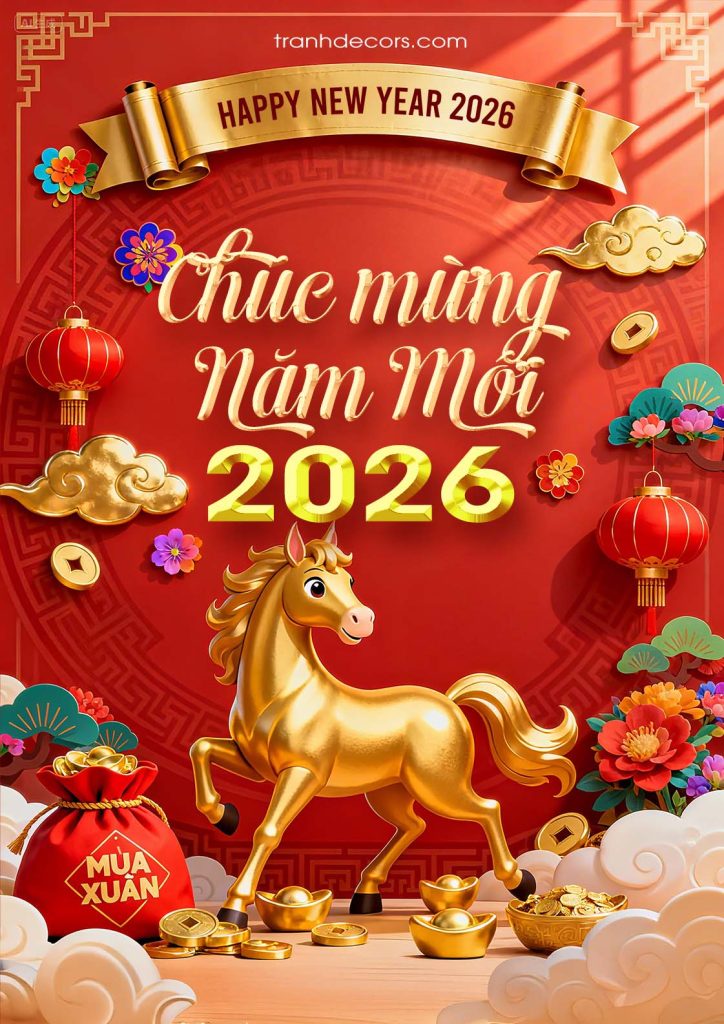 Poster Chúc mừng năm mới 2026