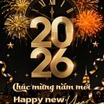 Hình nền Chúc mừng năm mới 2026 sang trọng
