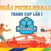 Mẫu phông nền giải Pickleball tranh cup