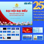 Slide PowerPoint Đại hội Công đoàn 25 trang, tặng phông chữ