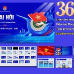 Slide PowerPoint Đại hội Đoàn thanh niên 36 trang, tặng phông chữ