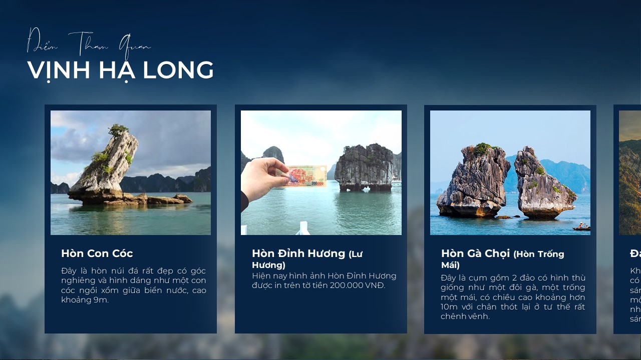 Các điểm tham quan Vịnh Hạ Long