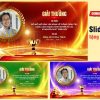 Combo 3 banner backdrop trao giải cuộc thi bản PowerPoint