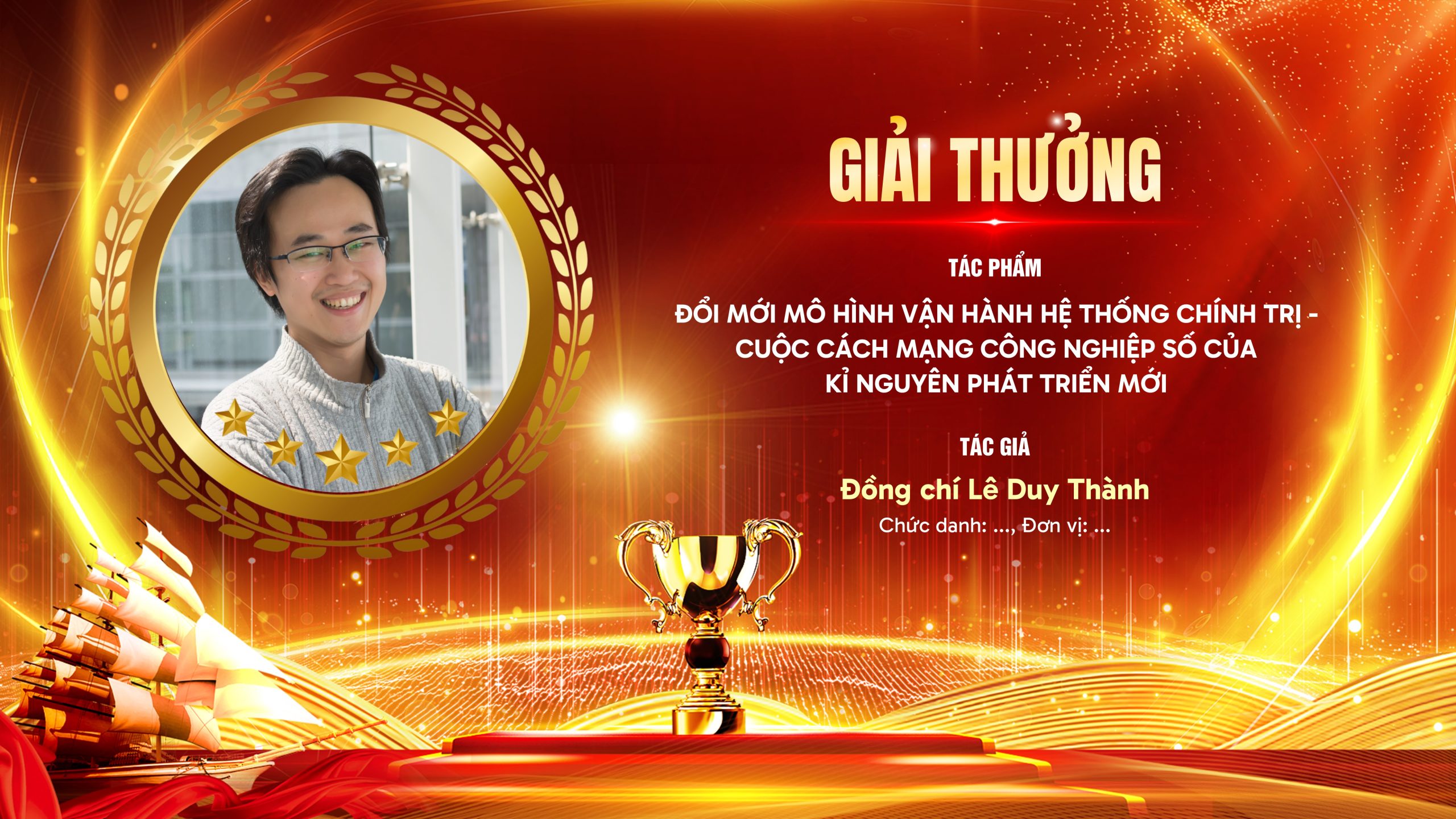 Banner backdrop trao giải cuộc thi bản số 1