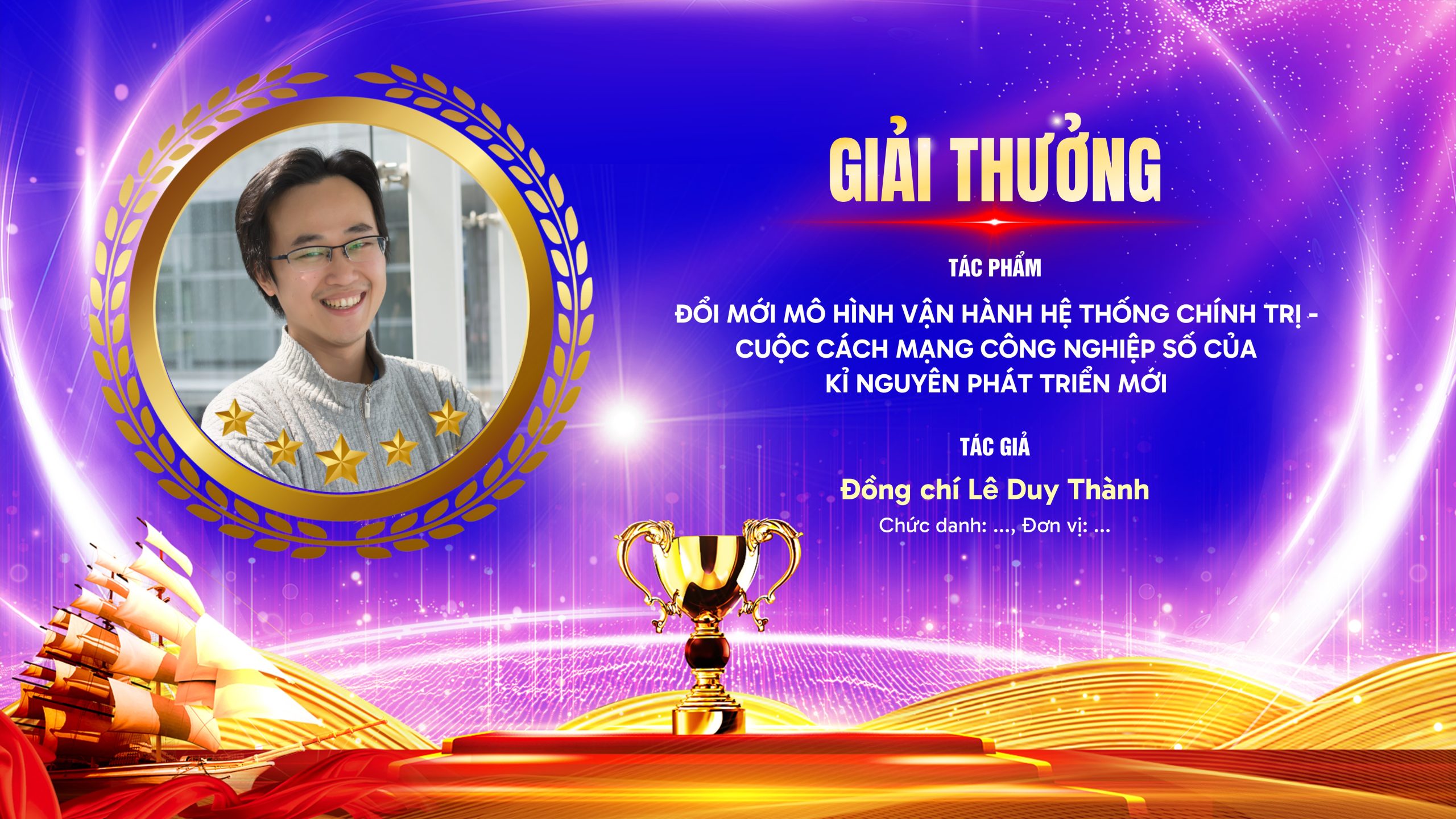 Combo 3 banner backdrop trao giải cuộc thi bản số 2