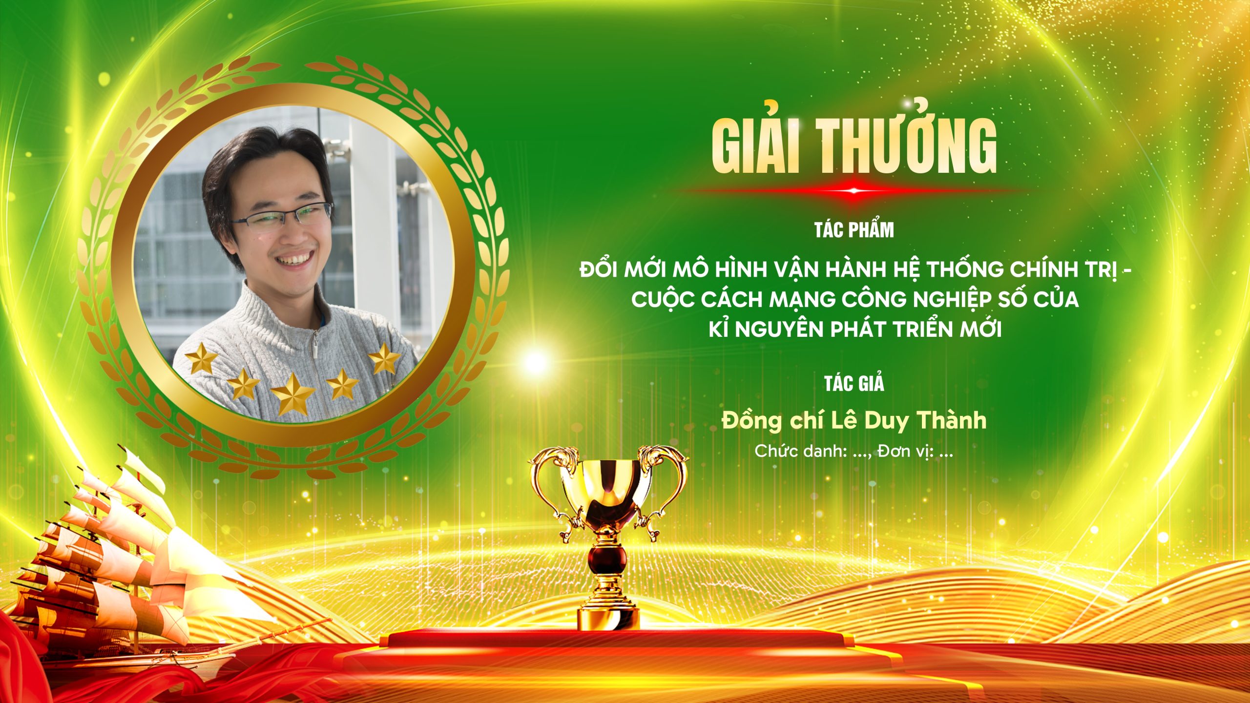 Backdrop trao giải cuộc thi bản số 3