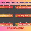 Combo 6 file băng rôn chúc mừng năm mới 2026 đẹp