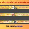 Combo 6 mẫu băng rôn chúc mừng năm mới 2026 đẹp