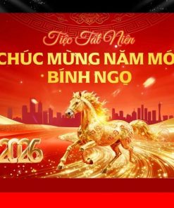 Mẫu market tiệc Tất Niên mừng xuân Bính Ngọ