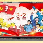 Mẫu tranh cổ động mừng Đảng mừng Xuân 2026