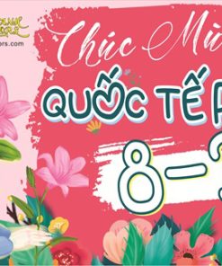 Banner chúc mừng Quốc tế phụ nữ 8-3