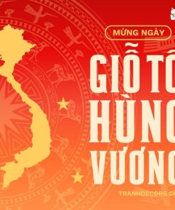 Banner mừng ngày giỗ tổ Hùng Vương, tặng phông chữ