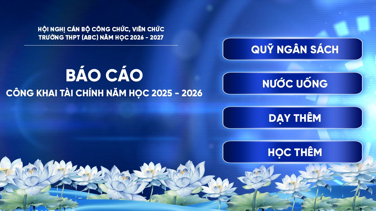 Slide Hội nghị cán bộ, công chức, viên chức, người lao động 47 trang 16 Báo cáo công khai tài chính