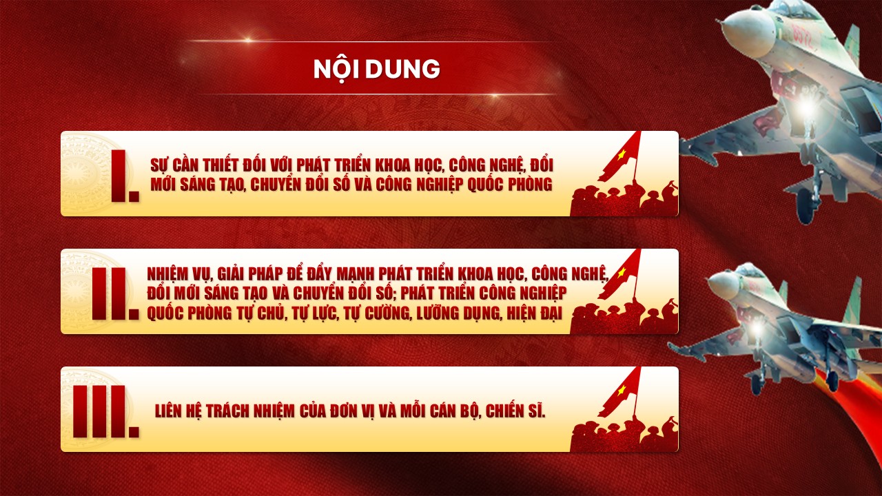 Các nội dung chính của slide báo cáo viên quân đội