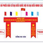 Market cổng chào phòng bỏ phiếu bầu cử Đại biểu