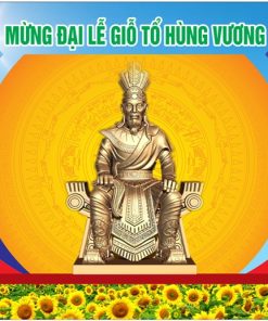 Mẫu backdrop Đại lễ Giỗ Tổ Hùng Vương
