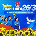 Mẫu backdrop Tháng Thanh Niên chào mừng thành lập đoàn 26-3