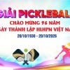 Mẫu backdrop đấu giải Pickleball