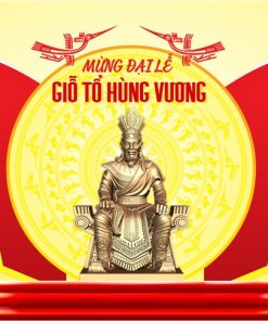 Mẫu backdrop ngày lễ Giỗ Tổ Hùng Vương 10-3