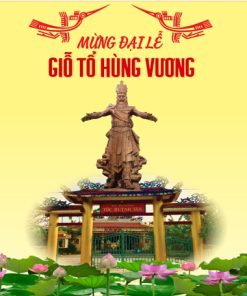 Mẫu backdrop phông nền sân khấu lễ Giỗ Tổ Hùng Vương