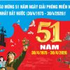 Mẫu banner chào mừng ngày giải phòng miền Nam 30-4