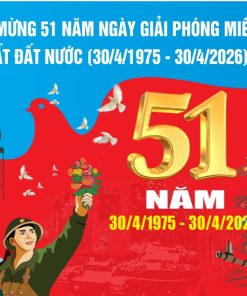 Mẫu banner chào mừng ngày giải phòng miền Nam 30-4