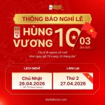 Mẫu banner lịch nghỉ lễ giỗ tổ Hùng Vương