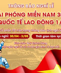 Mẫu banner lịch nghỉ mừng ngày giải phóng miền Nam 30-4