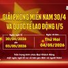 Mẫu banner thông báo nghỉ lễ 30 tháng 4