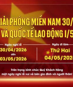 Mẫu banner thông báo nghỉ lễ 30 tháng 4