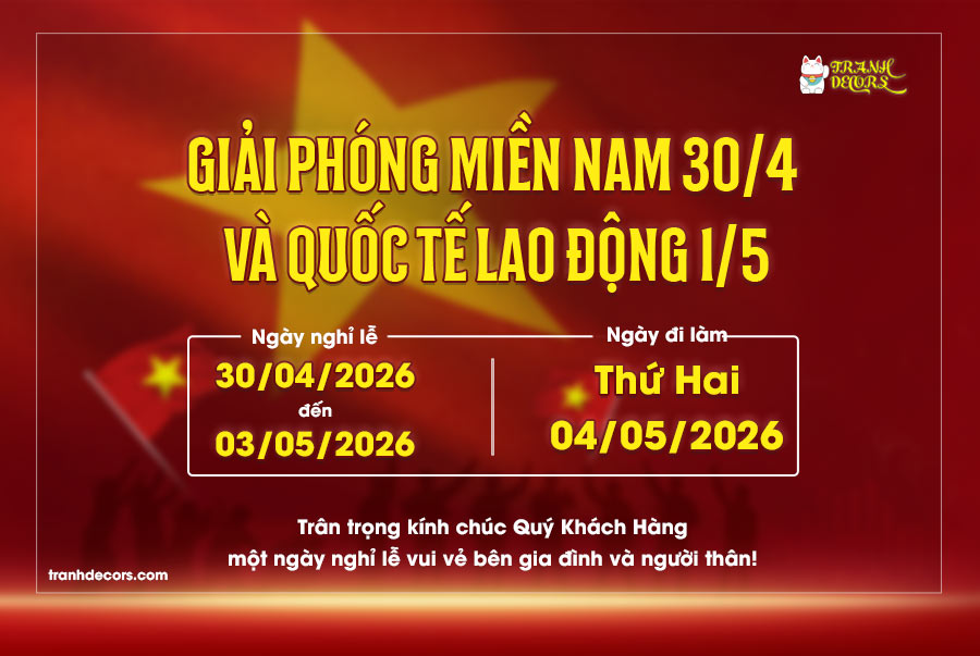 Mẫu banner thông báo nghỉ lễ 30 tháng 4