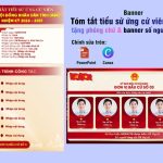 Mẫu banner tóm tắt tiểu sử ứng cử viên Đại biểu khoá XVI