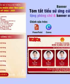 Mẫu banner tóm tắt tiểu sử ứng cử viên Đại biểu khoá XVI (2026-2031)